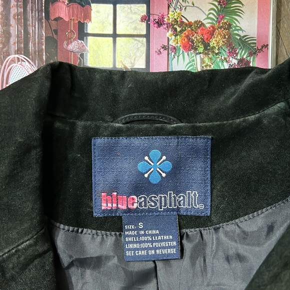 Vintage Blue asphalt leather jacket - Picture 16 of 16